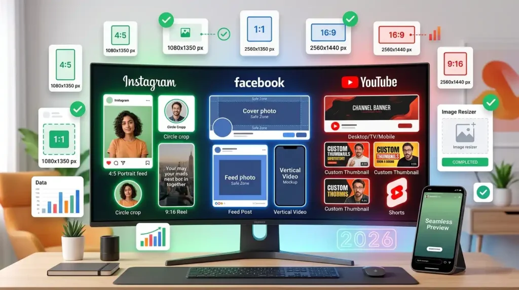 Best Image Sizes for Instagram, Facebook & YouTube