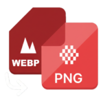 Webp to PNG conversion icon