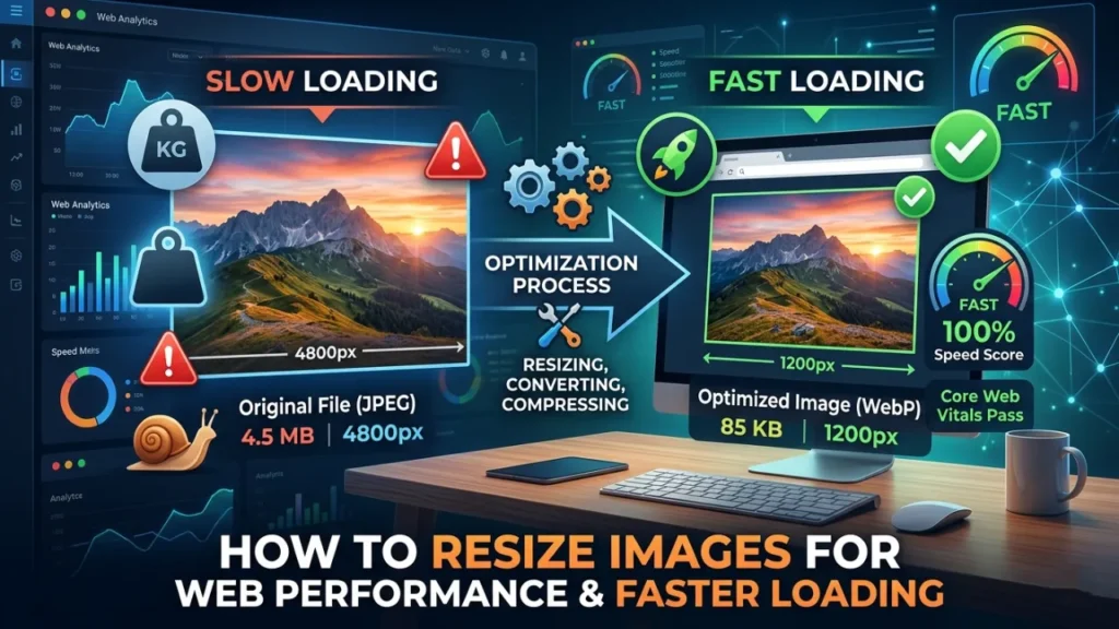 How to Resize Images for Web Performance & Faster Loading (2026 Guide)