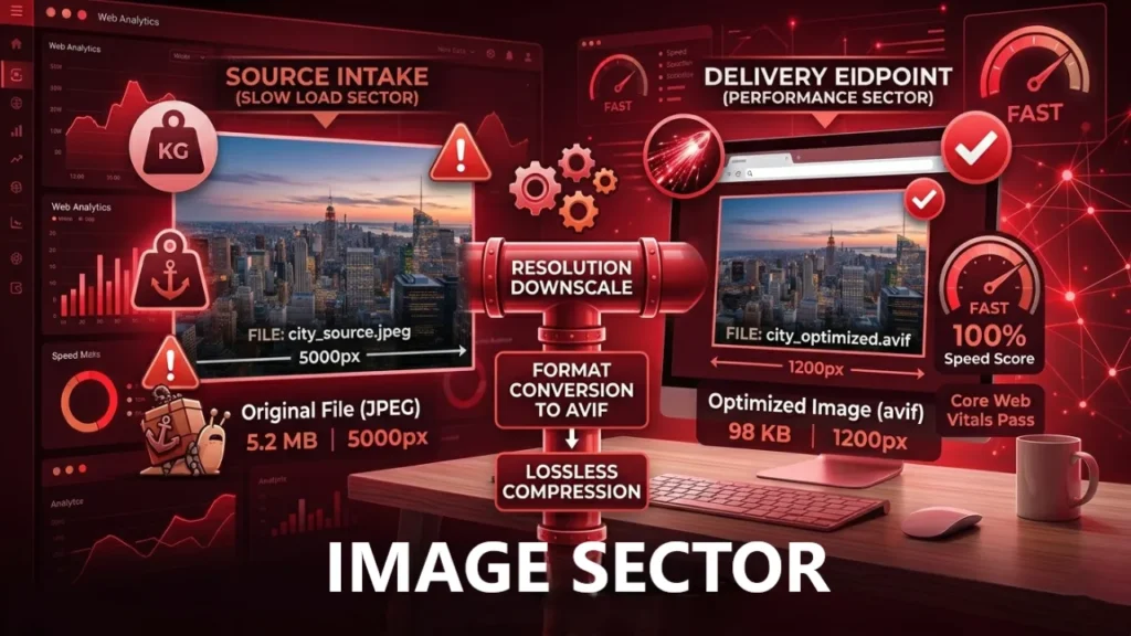 resize images for web performance